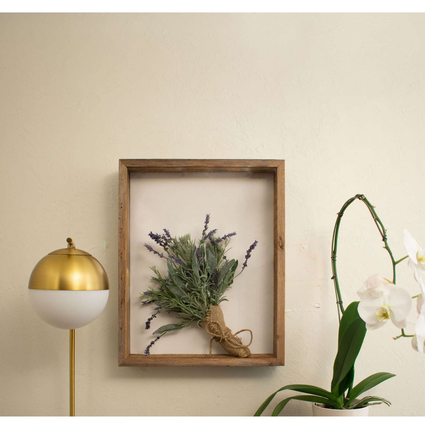 10" x 10" Gray Solid Wood Hanging Picture Frame - Loft&Timber
