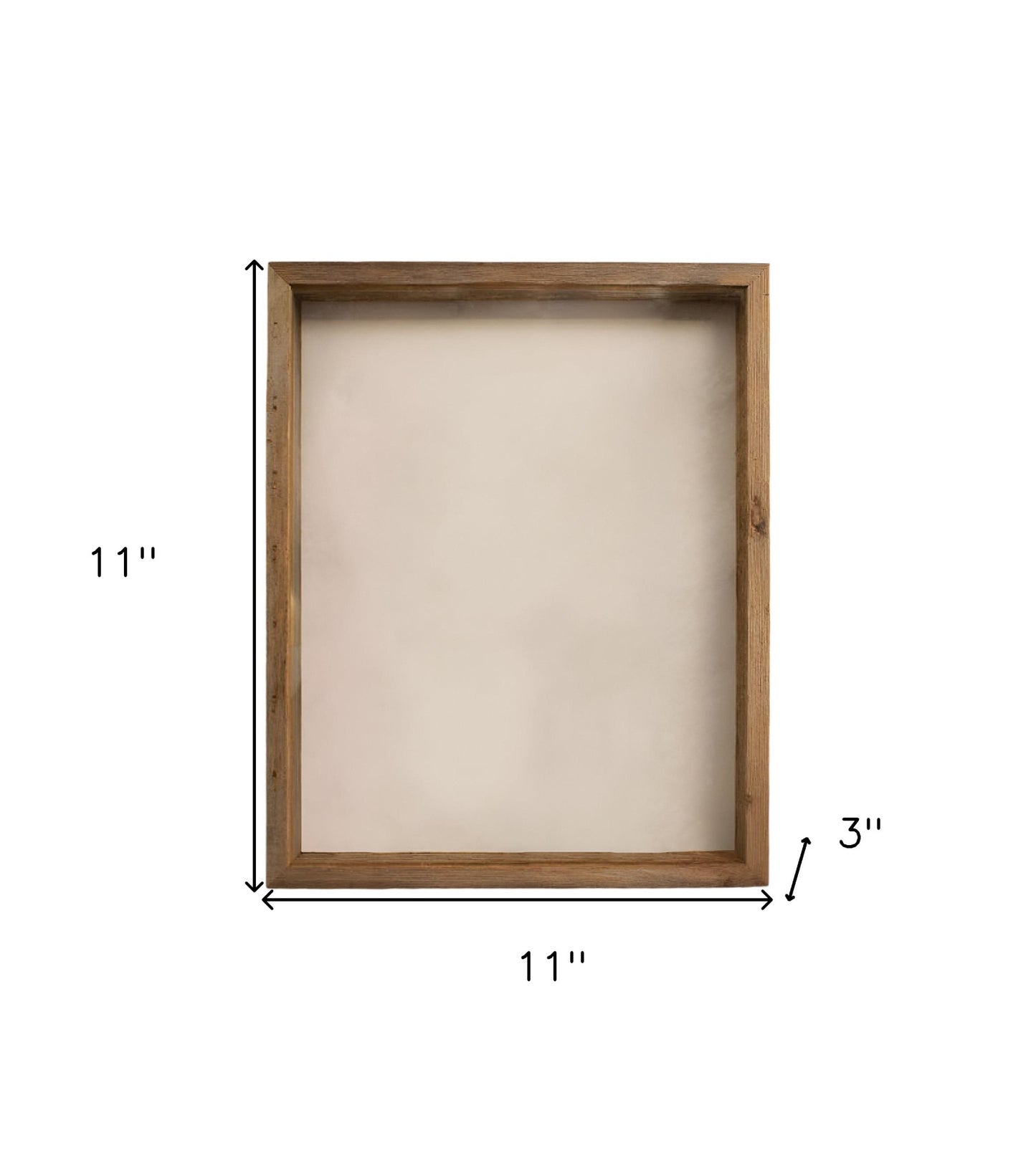 6" x 6" Gray Solid Wood Tabletop Picture Frame - Loft&Timber