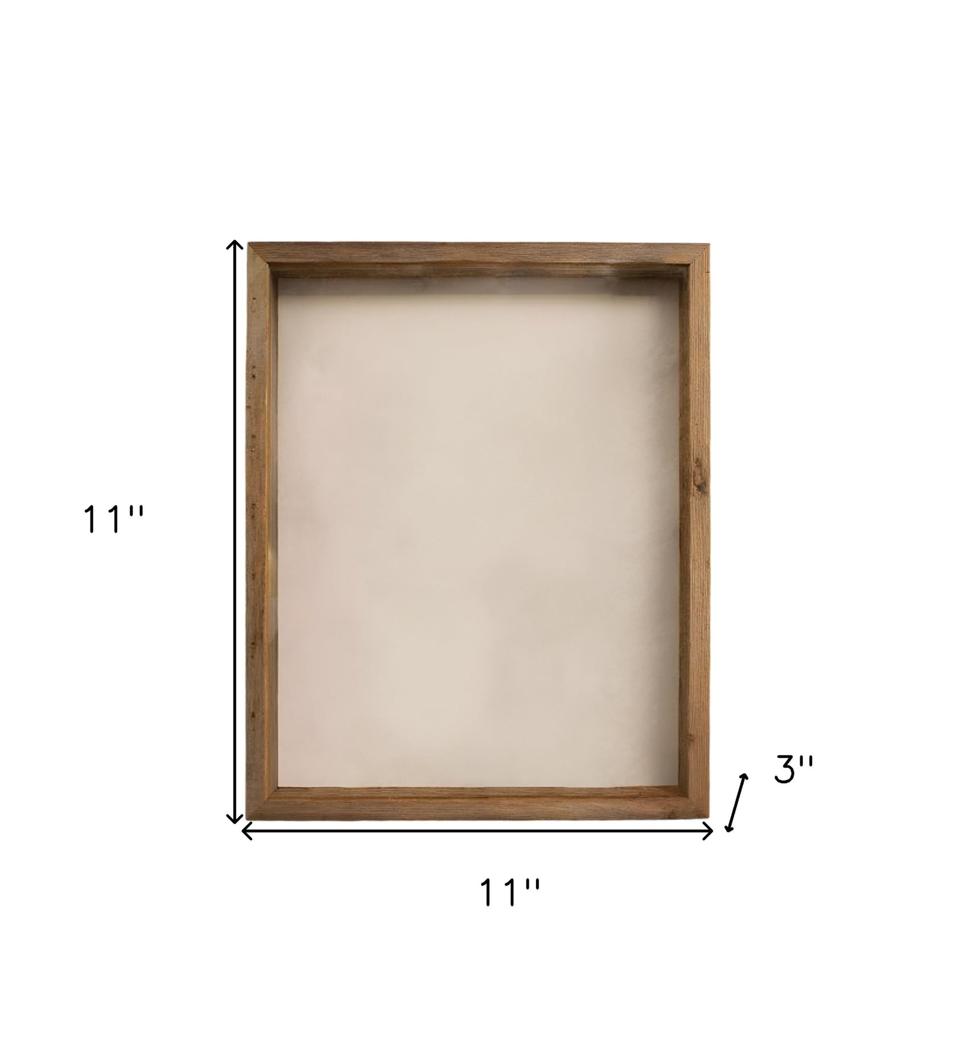 6" x 6" Gray Solid Wood Tabletop Picture Frame - Loft&Timber