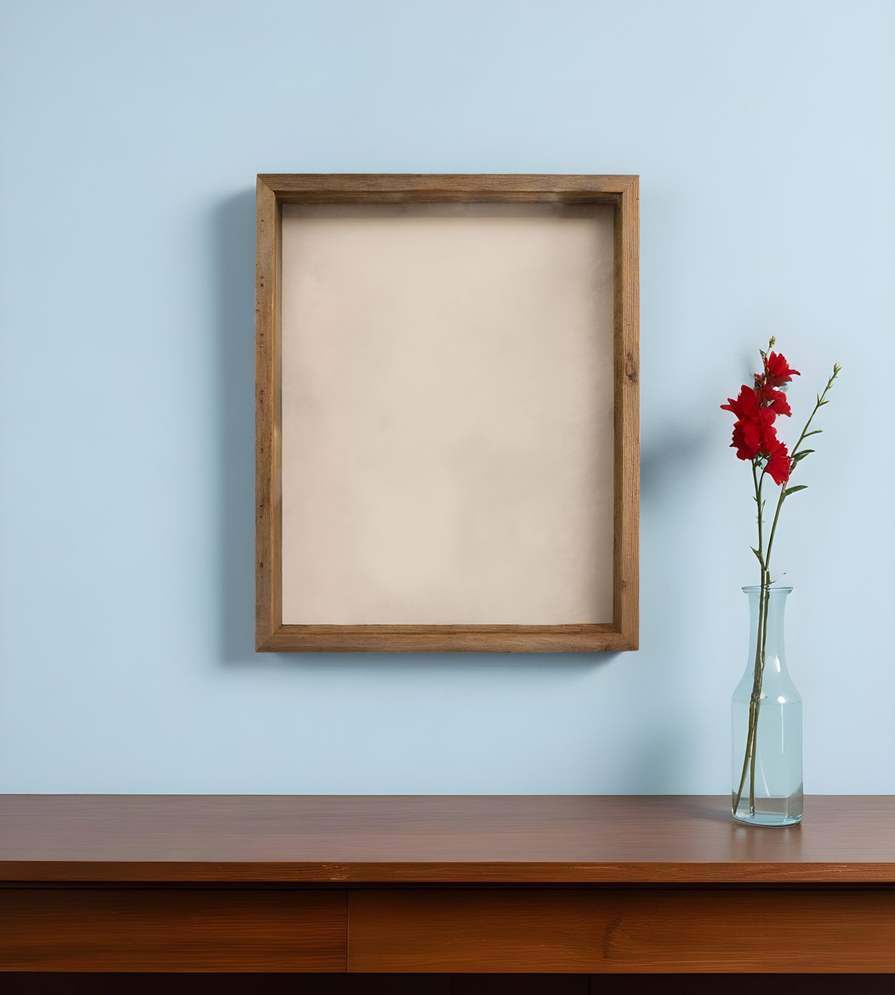 6" x 6" Gray Solid Wood Tabletop Picture Frame - Loft&Timber