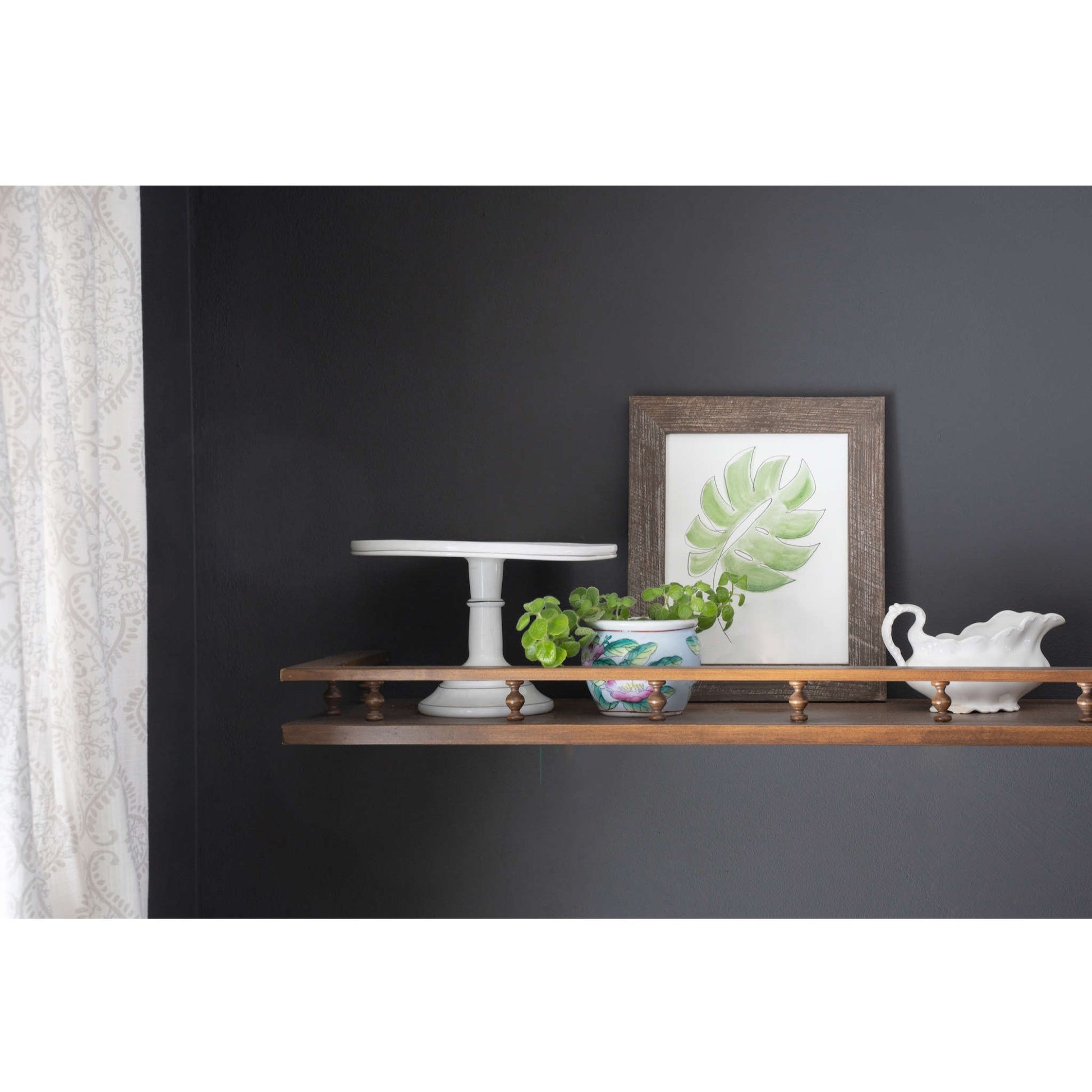 10" x 10" Brown Solid Wood Hanging Picture Frame - Loft&Timber