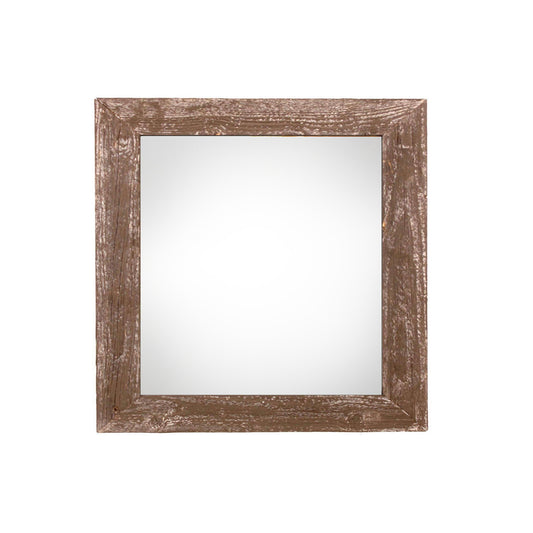 10" x 10" Brown Solid Wood Hanging Picture Frame - Loft&Timber