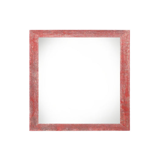 10" x 10" Red Solid Wood Hanging Picture Frame - Loft&Timber