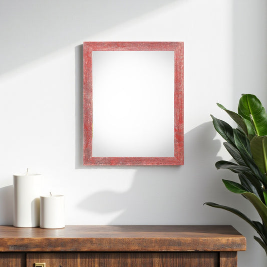 11" x 14" Red Solid Wood Hanging Picture Frame - Loft&Timber