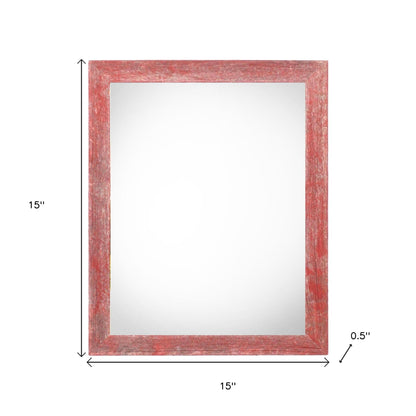 12" x 12" Red Solid Wood Tabletop Picture Frame - Loft&Timber