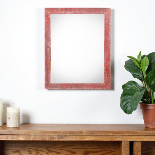 12" x 16" Red Solid Wood Hanging Picture Frame - Loft&Timber