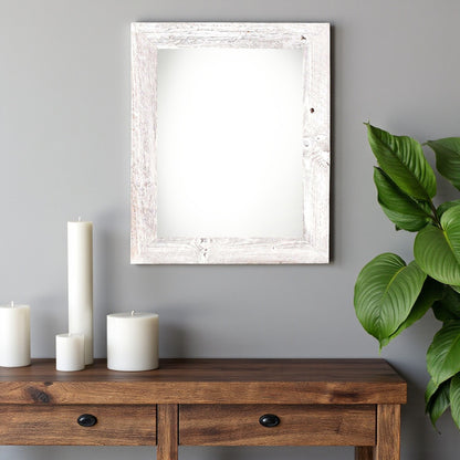 12" x 16" White Solid Wood Hanging Picture Frame - Loft&Timber