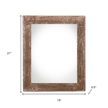 12" x 18" Brown Solid Wood Hanging Picture Frame - Loft&Timber