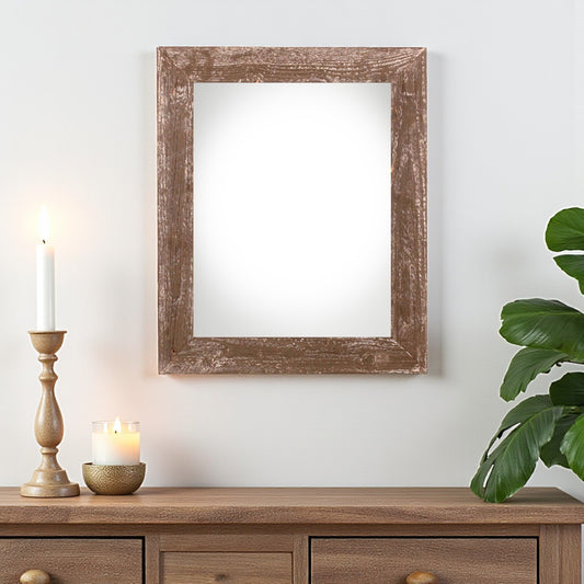 12" x 18" Brown Solid Wood Hanging Picture Frame - Loft&Timber