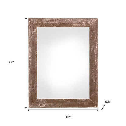 12" x 24" Espresso Solid Wood Hanging Picture Frame - Loft&Timber