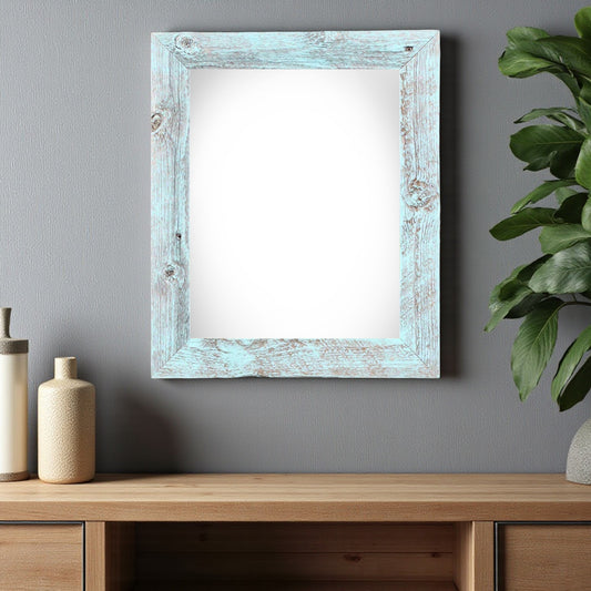 13" x 19" Blue Solid Wood Hanging Picture Frame - Loft&Timber