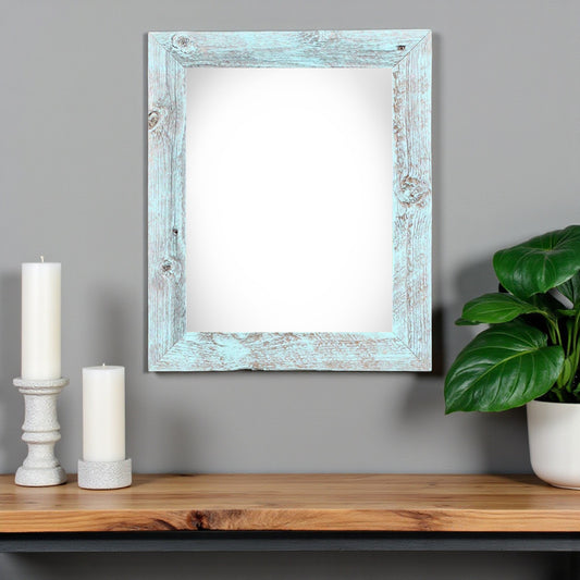 14" x 18" Blue Solid Wood Hanging Picture Frame - Loft&Timber