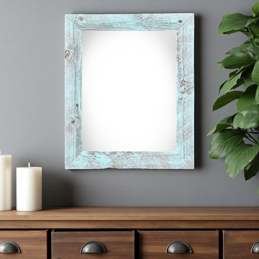16" x 20" Blue Solid Wood Hanging Picture Frame - Loft&Timber