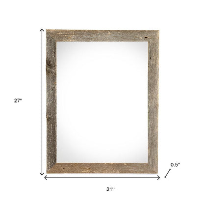 18" x 24" Gray Solid Wood Hanging Picture Frame - Loft&Timber