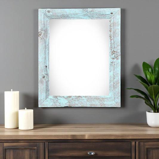 20" x 24" Blue Solid Wood Hanging Picture Frame - Loft&Timber