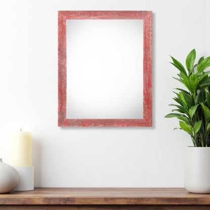 20" x 24" Red Solid Wood Hanging Picture Frame - Loft&Timber