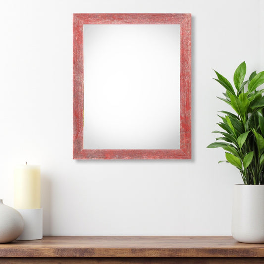 20" x 24" Red Solid Wood Hanging Picture Frame - Loft&Timber