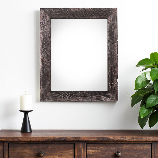 20" x 28" Black Solid Wood Hanging Picture Frame - Loft&Timber