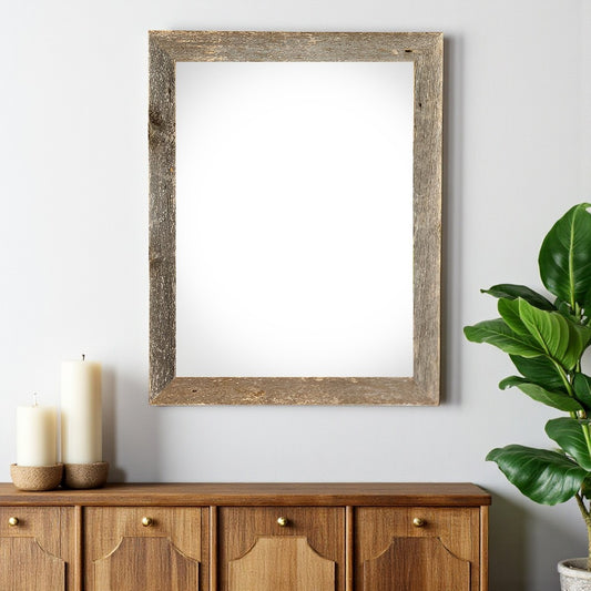 20" x 28" Gray Solid Wood Hanging Picture Frame - Loft&Timber