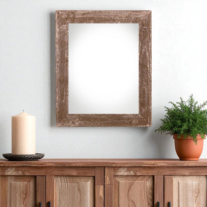 20" x 30" Espresso Solid Wood Hanging Picture Frame - Loft&Timber