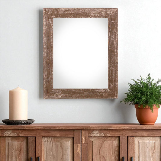 20" x 30" Espresso Solid Wood Hanging Picture Frame - Loft&Timber