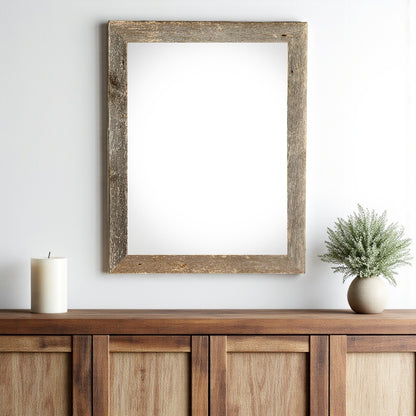22" x 24" Gray Solid Wood Hanging Picture Frame - Loft&Timber