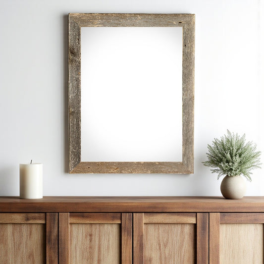 22" x 24" Gray Solid Wood Hanging Picture Frame - Loft&Timber
