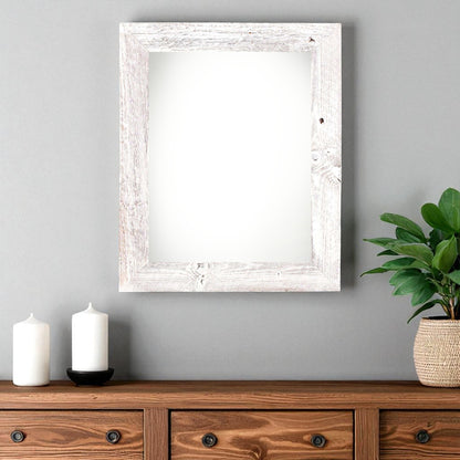 24" x 30" White Solid Wood Hanging Picture Frame - Loft&Timber