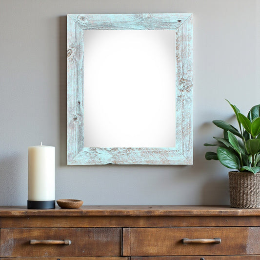 24" x 36" Blue Solid Wood Hanging Picture Frame - Loft&Timber
