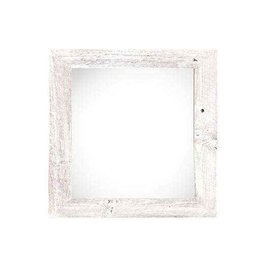 4" x 4" White Solid Wood Tabletop Picture Frame - Loft&Timber