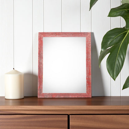 4" x 6" Red Solid Wood Tabletop Picture Frame - Loft&Timber