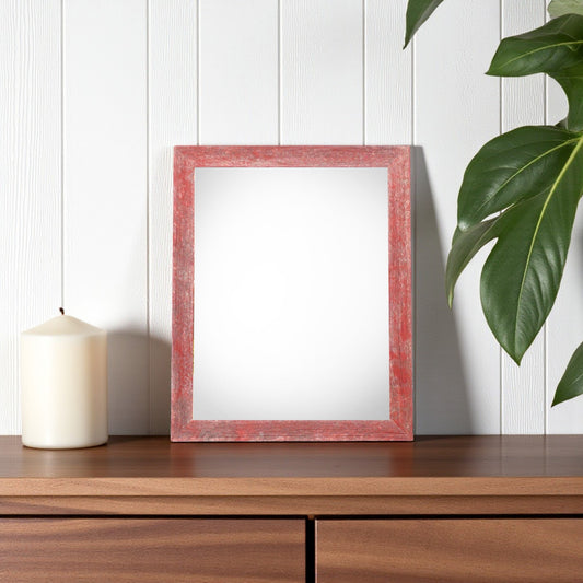 4" x 6" Red Solid Wood Tabletop Picture Frame - Loft&Timber