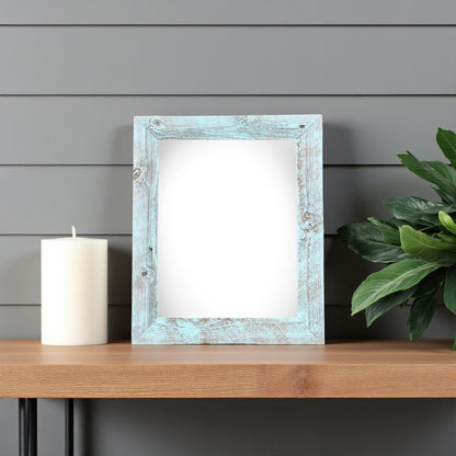 5" x 7" Blue Solid Wood Tabletop Picture Frame - Loft&Timber