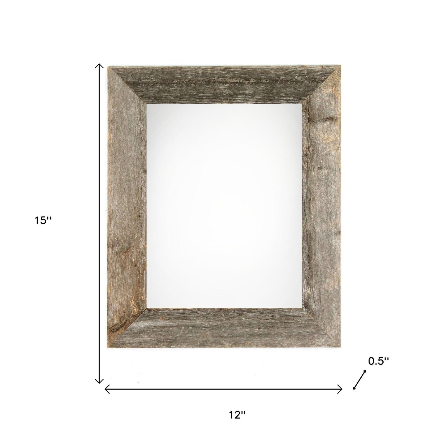 9" x 12" Gray Solid Wood Hanging Picture Frame - Loft&Timber