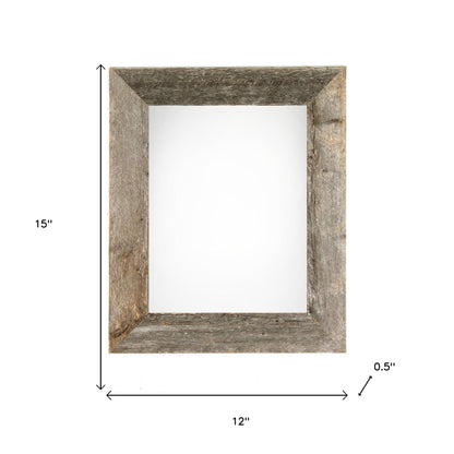 9" x 12" Gray Solid Wood Hanging Picture Frame - Loft&Timber