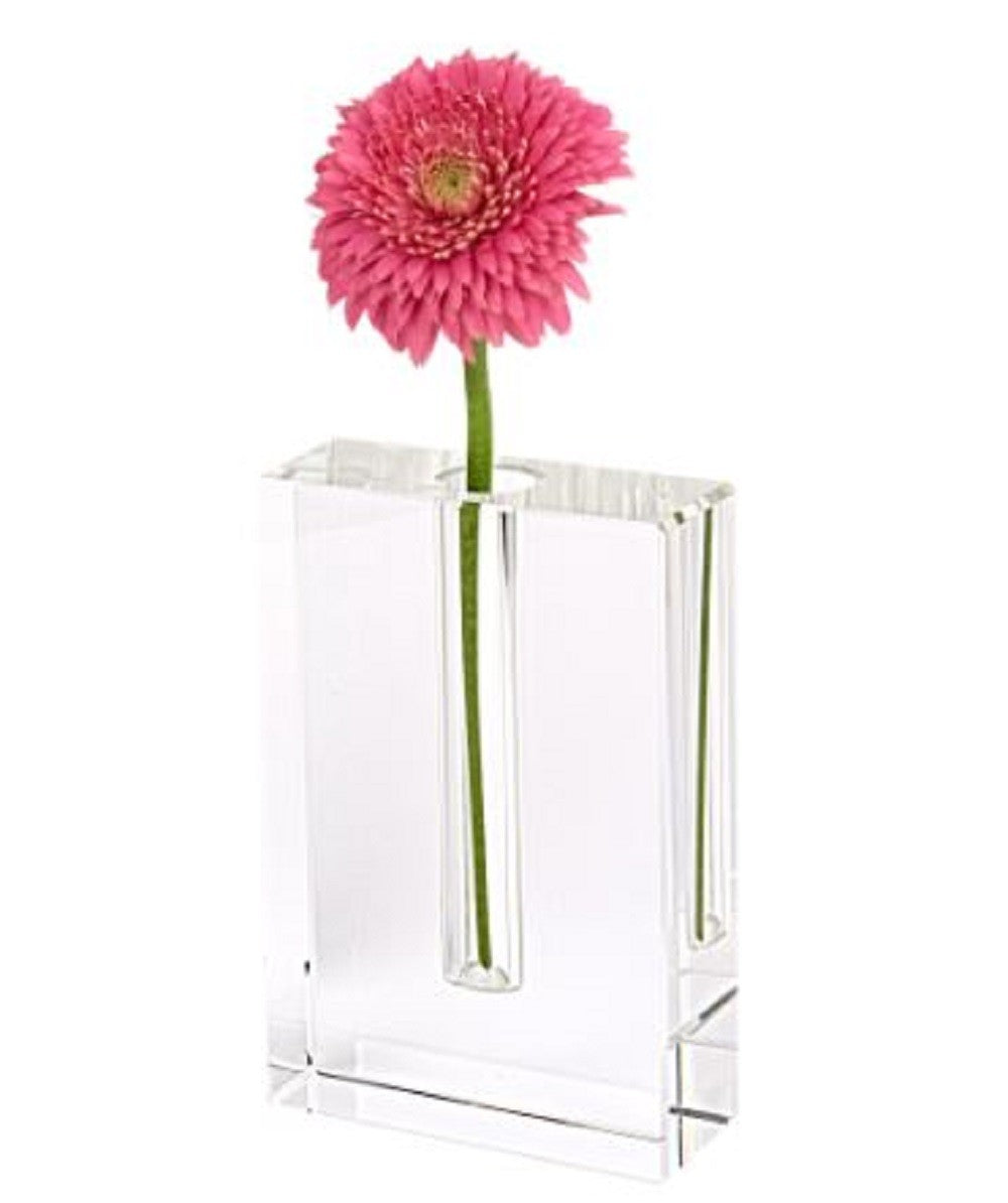 6" Clear Square Crystal Glass Table Vase - Loft&Timber