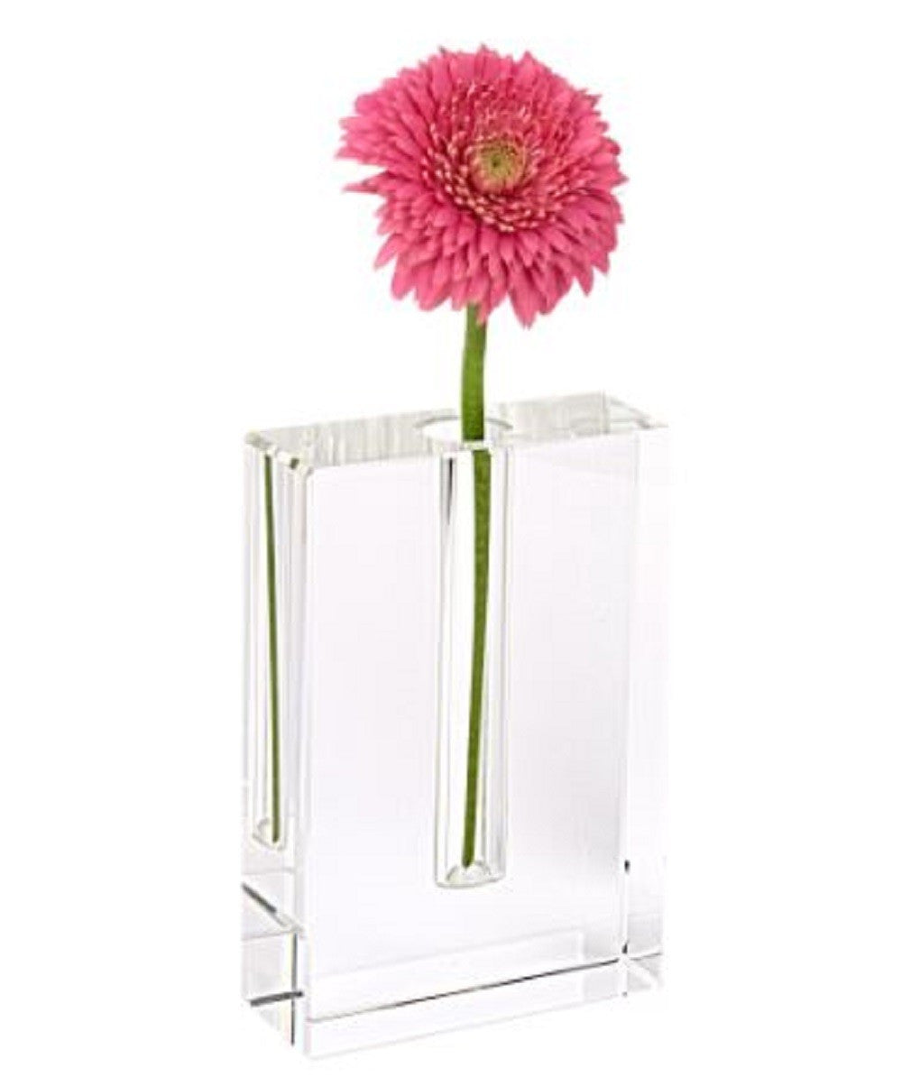6" Clear Square Crystal Glass Table Vase - Loft&Timber