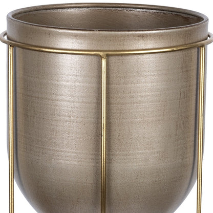 10" Bronze Cylinder Metal Table Vase - Loft&Timber