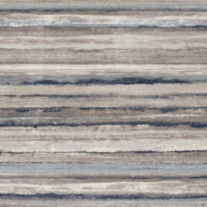 8' Blue Striped Runner Rug - Loft&Timber