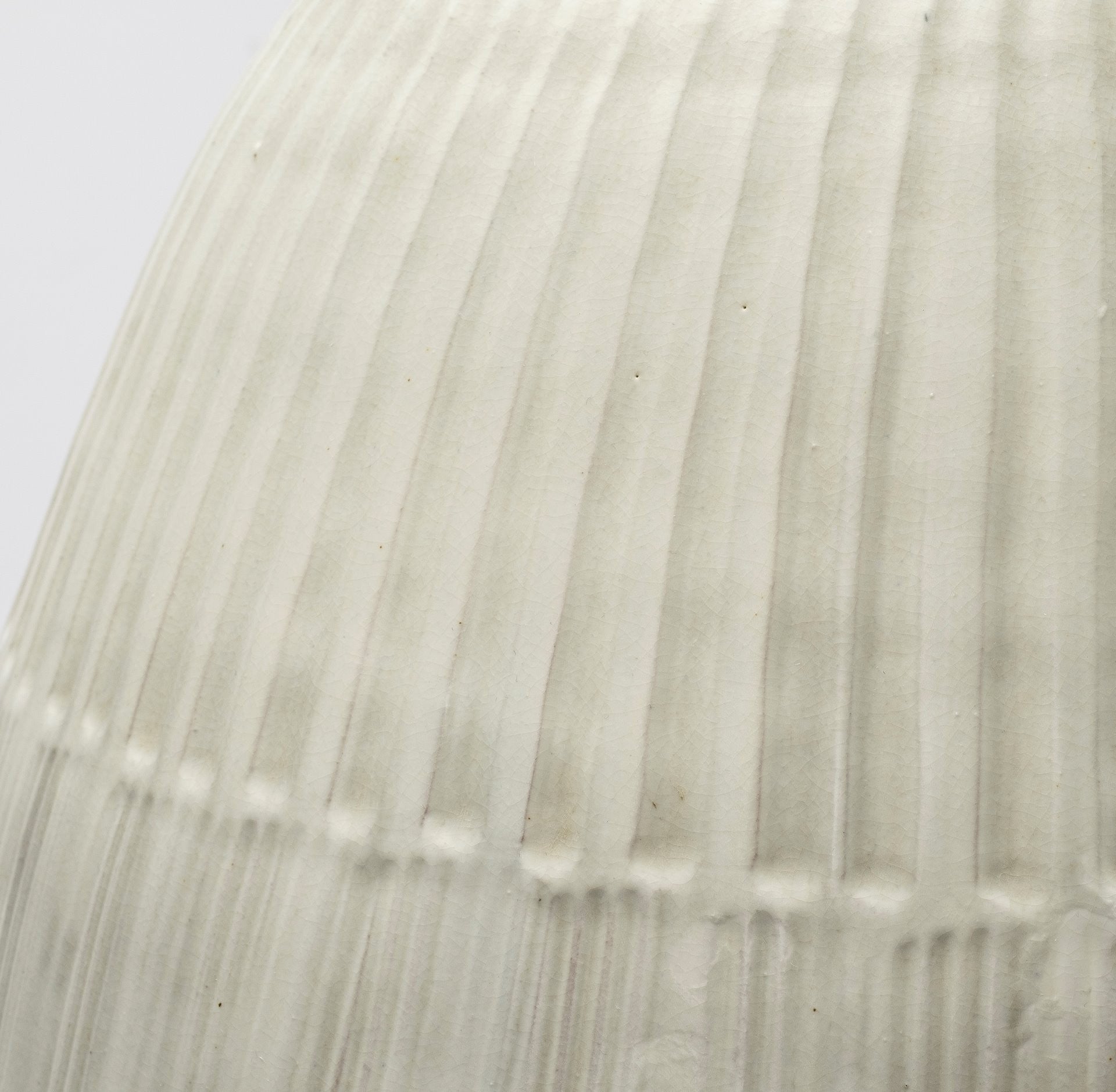 29" White Cylinder Ceramic Floor Vase - Loft&Timber
