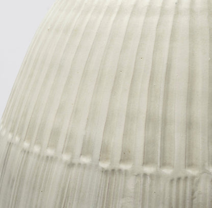 29" White Cylinder Ceramic Floor Vase - Loft&Timber