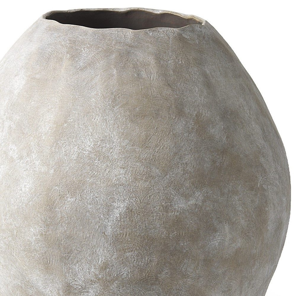 28" Tan Cylinder Ceramic Floor Vase - Loft&Timber