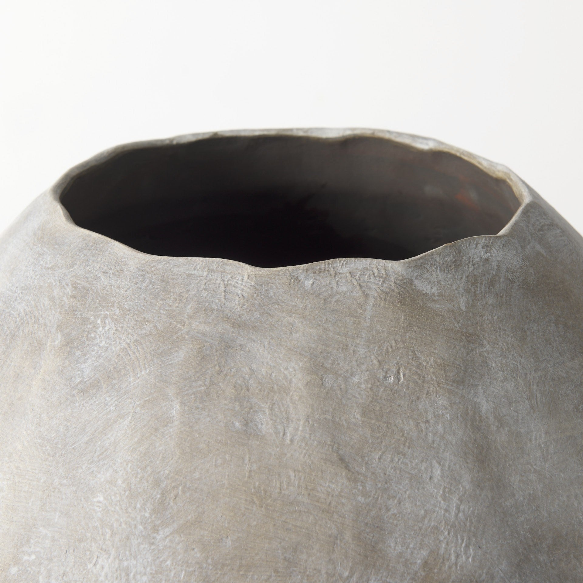 28" Tan Cylinder Ceramic Floor Vase - Loft&Timber