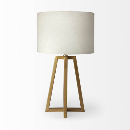 Metallic Gold Tone Geometric Table Lamp - Loft&Timber