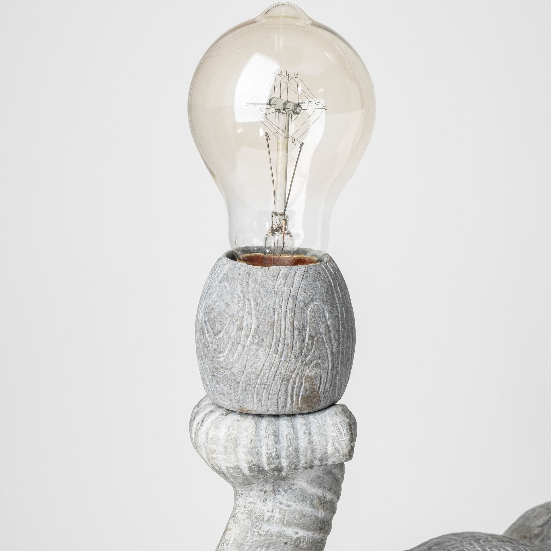 16" Gray Lamp Base LED - Loft&Timber