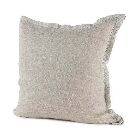 Cream Bordered Pillow Cover - Loft&Timber