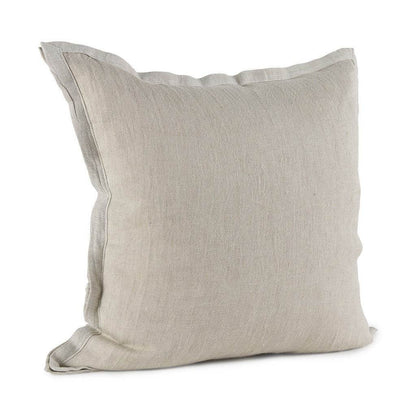 Cream Bordered Pillow Cover - Loft&Timber