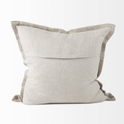 Cream Bordered Pillow Cover - Loft&Timber