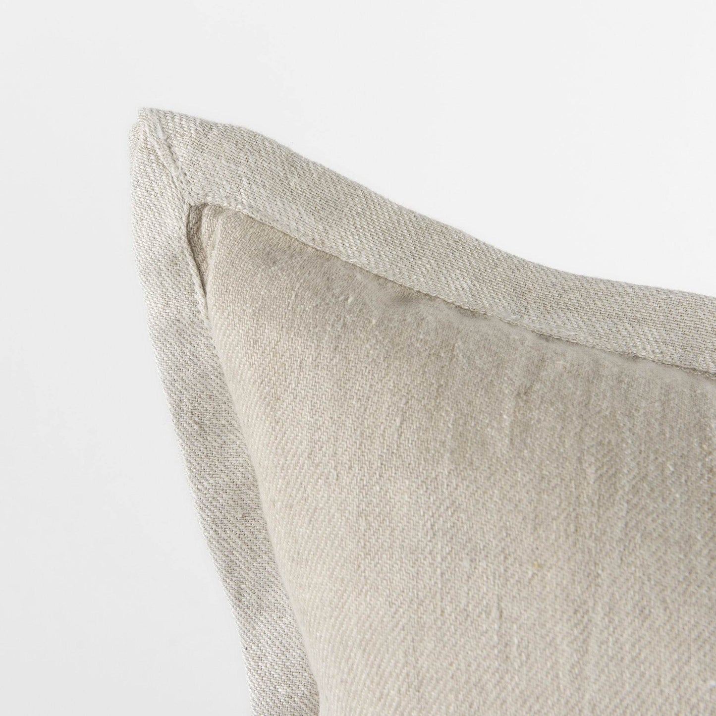 Cream Bordered Pillow Cover - Loft&Timber