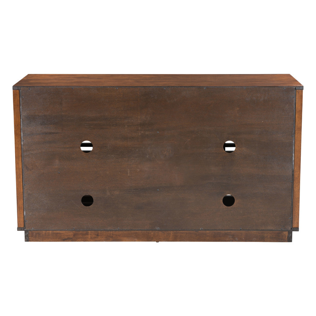 54" Brown Enclosed Storage TV Stand - Loft&Timber